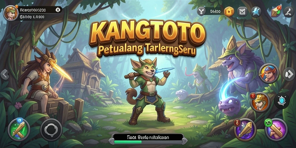Tampilan gameplay KANGTOTO yang penuh petualangan dan tantangan.