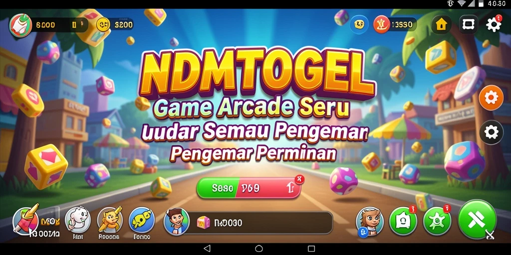 Screenshot NDMTOGEL menampilkan tindakan mendebarkan dalam permainan Arcade.