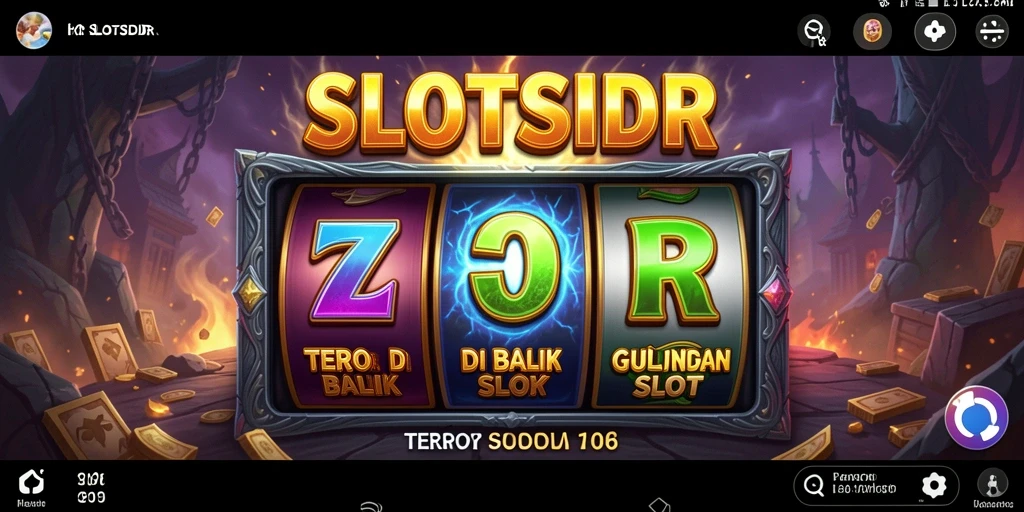 Screenshot gameplay SLOTSIDR menampilkan momen menakutkan saat gulungan berputar.